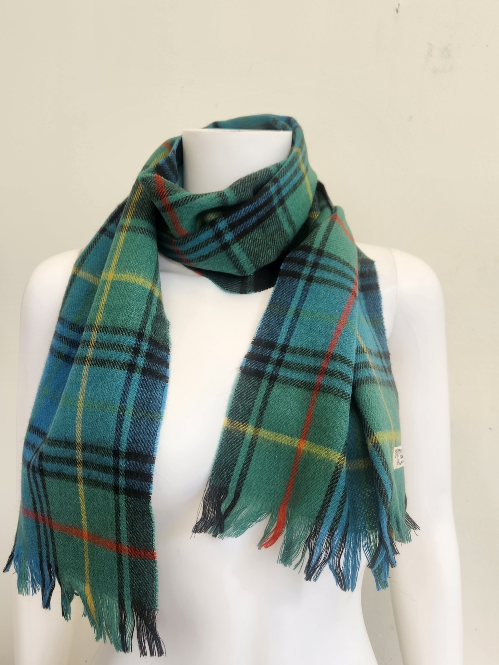 Hilltop Brand Hunting Stewart Tartan Green Plaid Unisex 100% Pure Wool Scotland